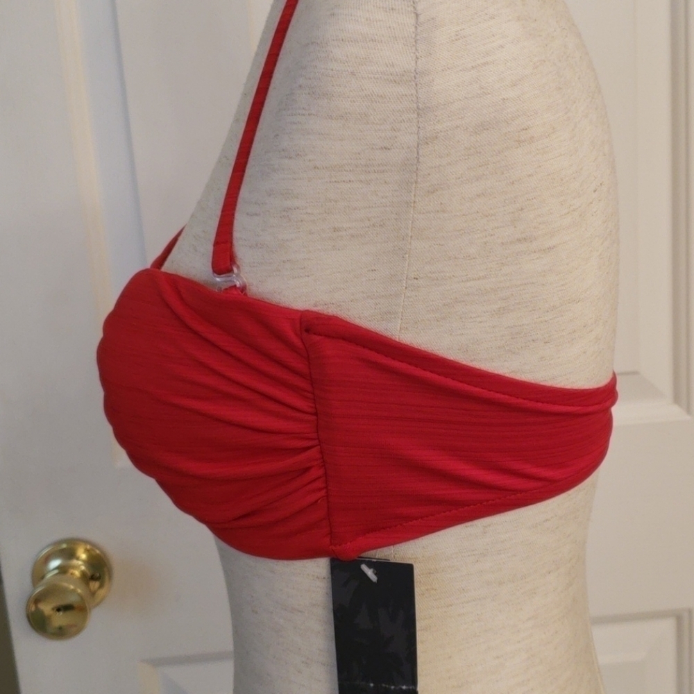 mossimo Red Bikini Top NWT - Picture 4 of 11